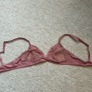 Madewell Skin and Lace structured bralette size medium
